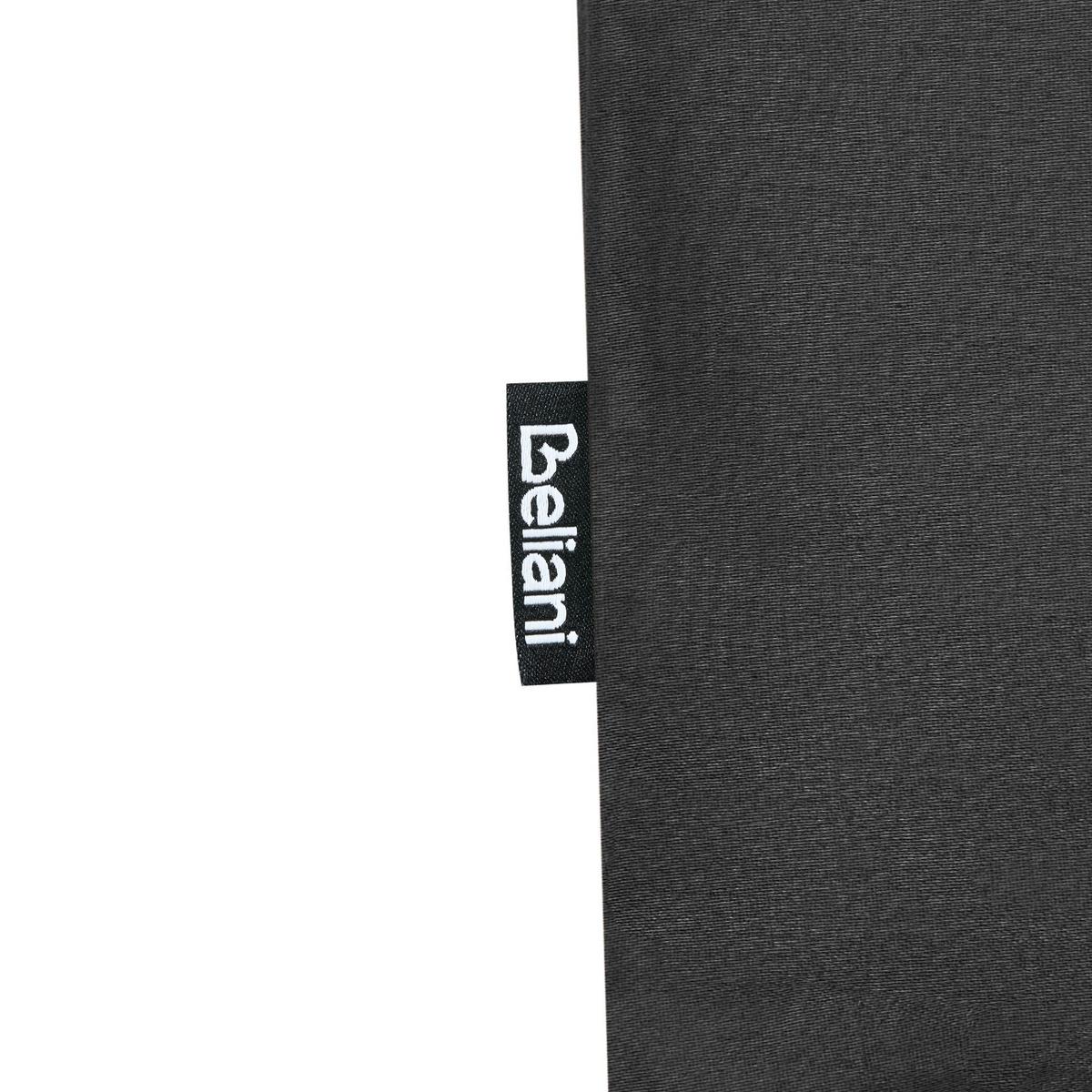 BETTWÄSCHE-SET 200/200 cm Baumwollsatin Schwarz Parkrose - Schwarz, Textil (200/200cm) - Beliani
