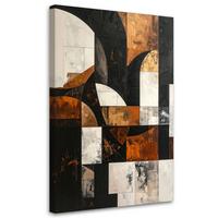 LEINWANDBILD 3D und geometrisch 60x90cm - Braun, Textil (60/90cm) - Feeby