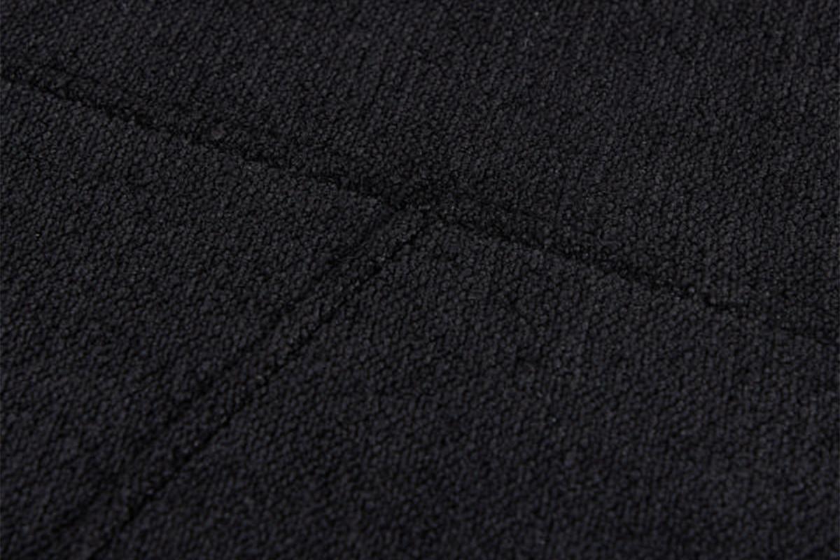 DESIGNSOFA GARBO Schwarz Webstoff - Schwarz, Textil/Metall (280/92/158cm) - KAWOLA