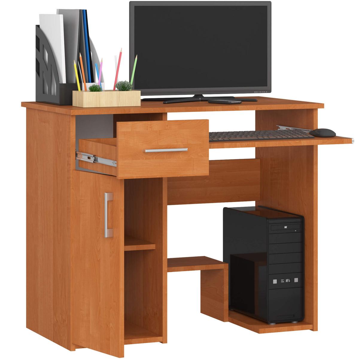 SCHREIBTISCH Erlefarben 74/90/50 - Erlefarben, Holzwerkstoff (124/85/74cm) - RAUMHIRSCH FURNITURE