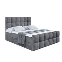 BOXBETT RICAR-Z - 140 x 200 - H4 - Dunkelgrau - Dunkelgrau, Holzwerkstoff (140/200cm) - ALTDECOR