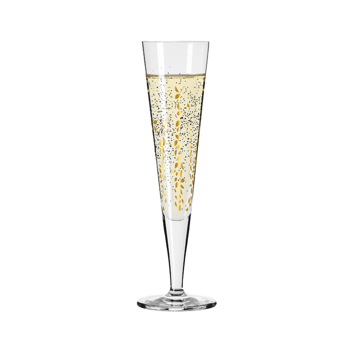 CHAMPAGNERGLÄSER Goldnacht gold 205 ml 2er Set - Goldfarben, Glas (0.205L) - Ritzenhoff