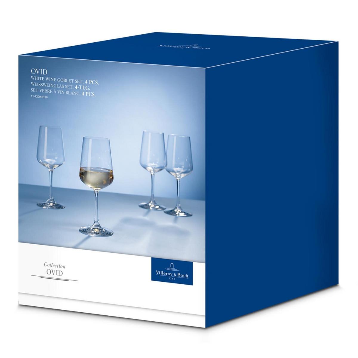 WEISSWEINGLÄSER Ovid transparent 380 ml 4er Set - Transparent, Glas (0.38L) - Villeroy & Boch