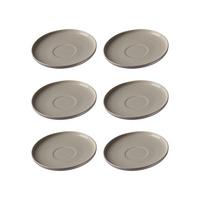 KAFFEEUNTERTASSEN Jasper taupe ø 15.0 cm 6er Set - Taupe, Keramik (15cm) - Ritzenhoff Breker