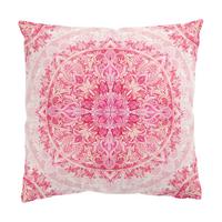 DEKOKISSEN Mandala Aquarell Ornament Muster pink 40/40 cm - Pink, Textil (40/40/10cm) - Bilderwelten