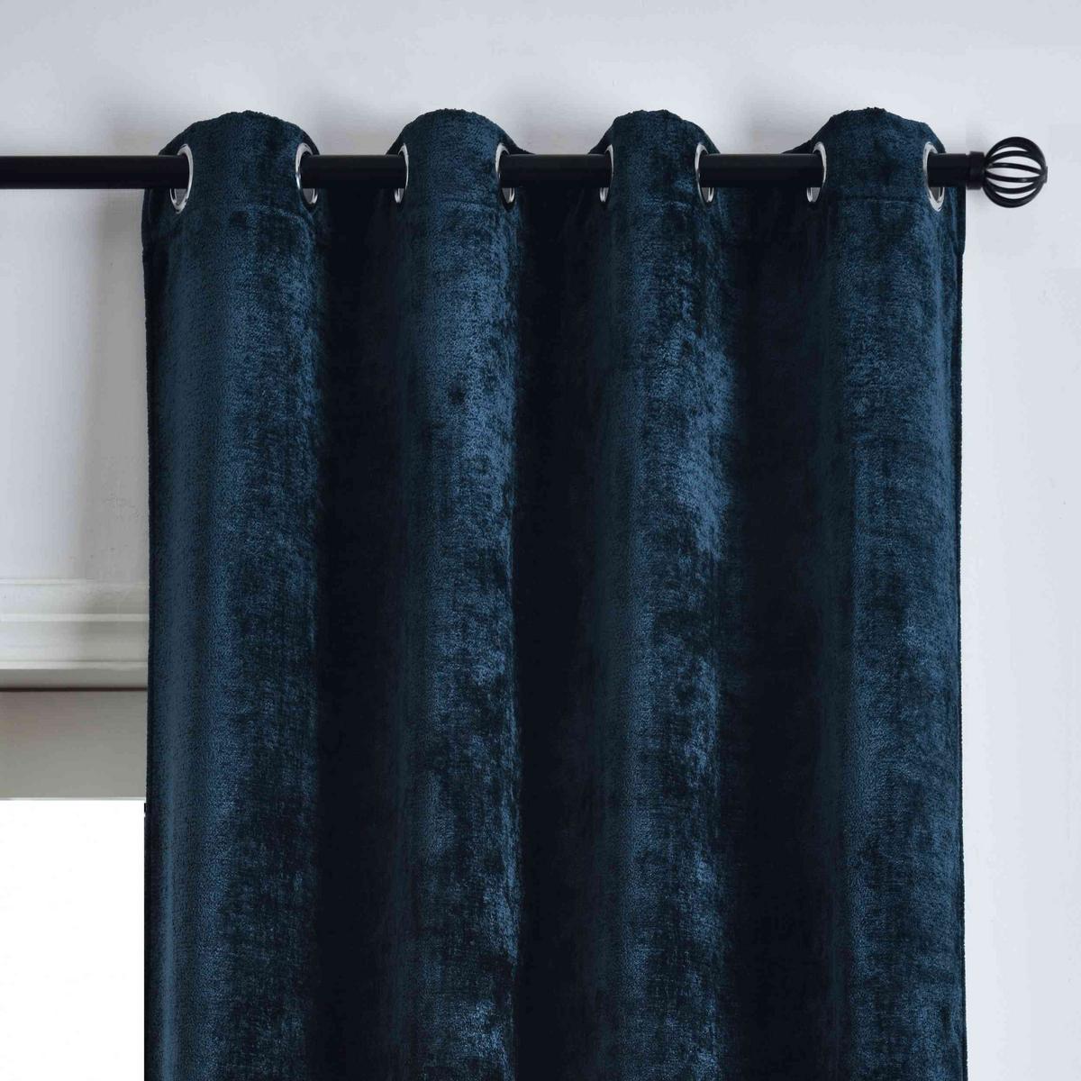 VORHANG 2ER SET »Nürnberg« HxB 245x135 cm Blau - Blau, Textil (135/245cm) - Gardinenbox