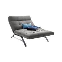 LIEGE MIT MOTORISCHER RELAXFUNKTION AMERIVA Grau Velvet Relaxfunktion - Silberfarben/Grau, Textil (120/110/158cm) - KAWOLA