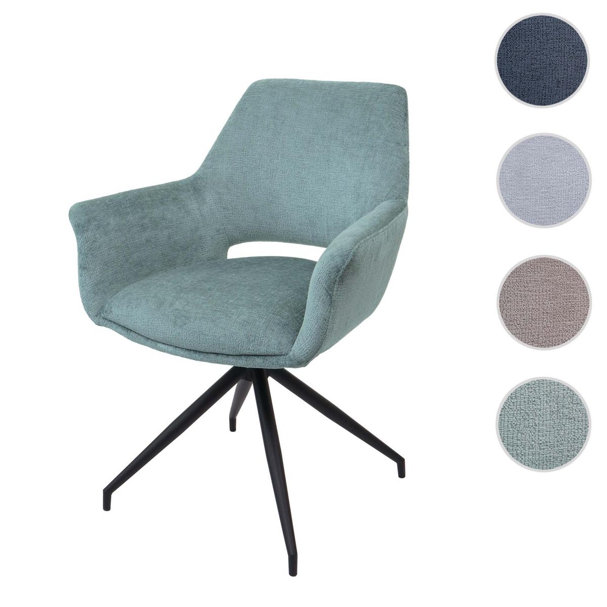 ESSZIMMERSTUHL Grau, Blau - Blau/Blaugrau, Textil (65/86/60cm) - MCW