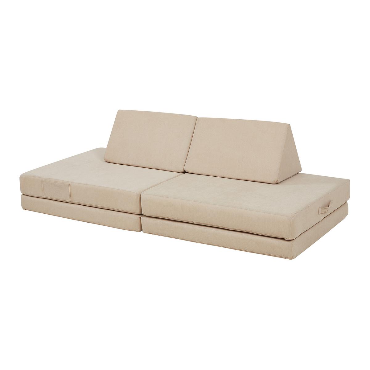 SPIELSOFA Norhulta - Beige, Textil (150/46/66cm) - [en.casa]