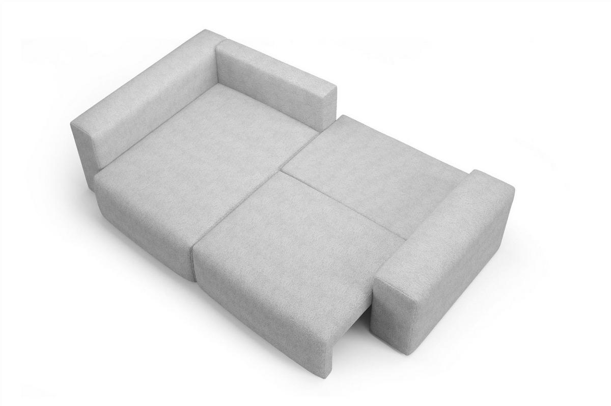ECKSOFA Arona Mit Schlaffunktion - Dunkelgrau, Holzwerkstoff/Textil (148/253cm) - Fun Möbel