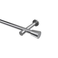 GARDINENSTANGE Prestige Sitra 120 cm, 1-läufig (ohne Ringe), 20 mm Ø Chrom - Chromfarben, Metall (120cm) - INTERDECO