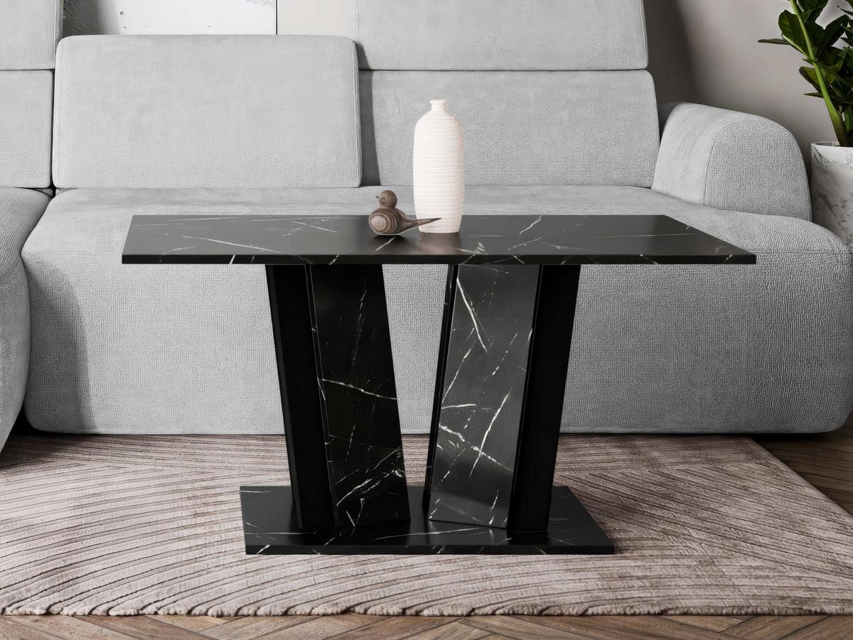 COUCHTISCH Doha II - Schwarz, Holzwerkstoff (60/100/55cm) - MIRJAN24