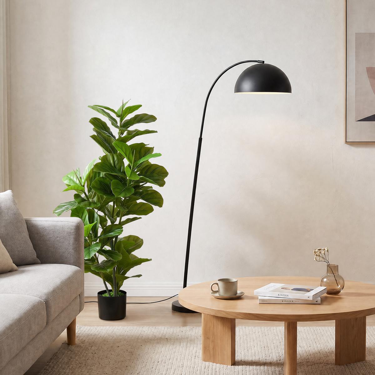 KUNSTPFLANZ PEVA Metall Grün - Grün, Metall (110cm) - HOMCOM