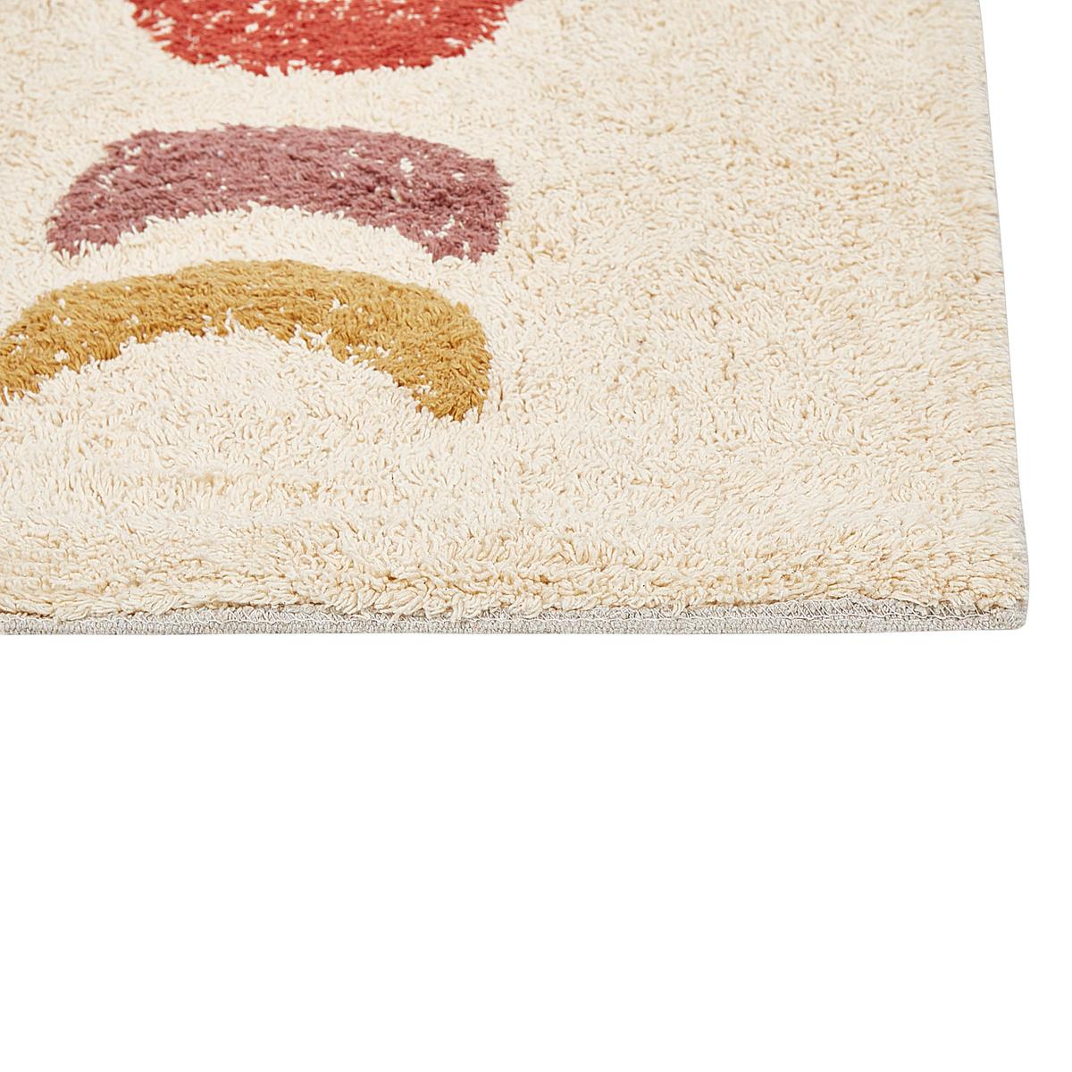 BADEMATTE Beige 50/80 cm Esme - Beige/Gelb, Textil (50/80cm) - Beliani
