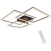 LED-DECKENLEUCHTE Lohnzahn 60.0/8.0/60 cm - Schwarz, Metall (60/60/8cm) - ZMH