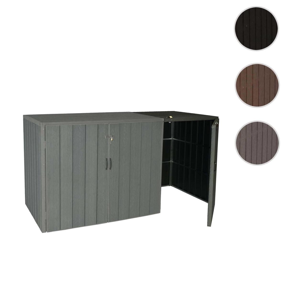 MÜLLTONNENBOX ERWEITERUNG Grau - Grau, Metall (79/117/105cm) - MCW