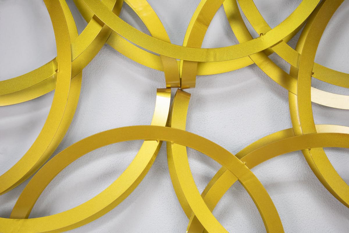 WANDDEKO Gold 115/62 cm - Goldfarben, Metall (5.81/62/11cm) - KUNSTLOFT