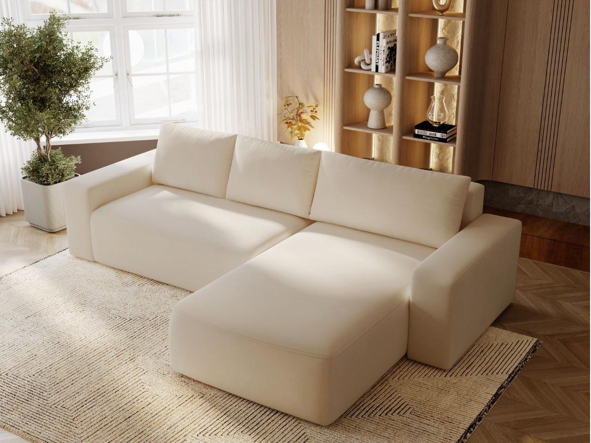 ECKSOFA Tazones Beige Rechts - Beige, Holz/Kunststoff (250/165cm) - Graingold