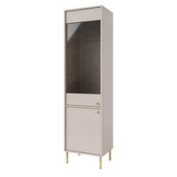 VITRINE in Beige - Beige, Holzwerkstoff (51.8/195/40.8cm) - MASSENO