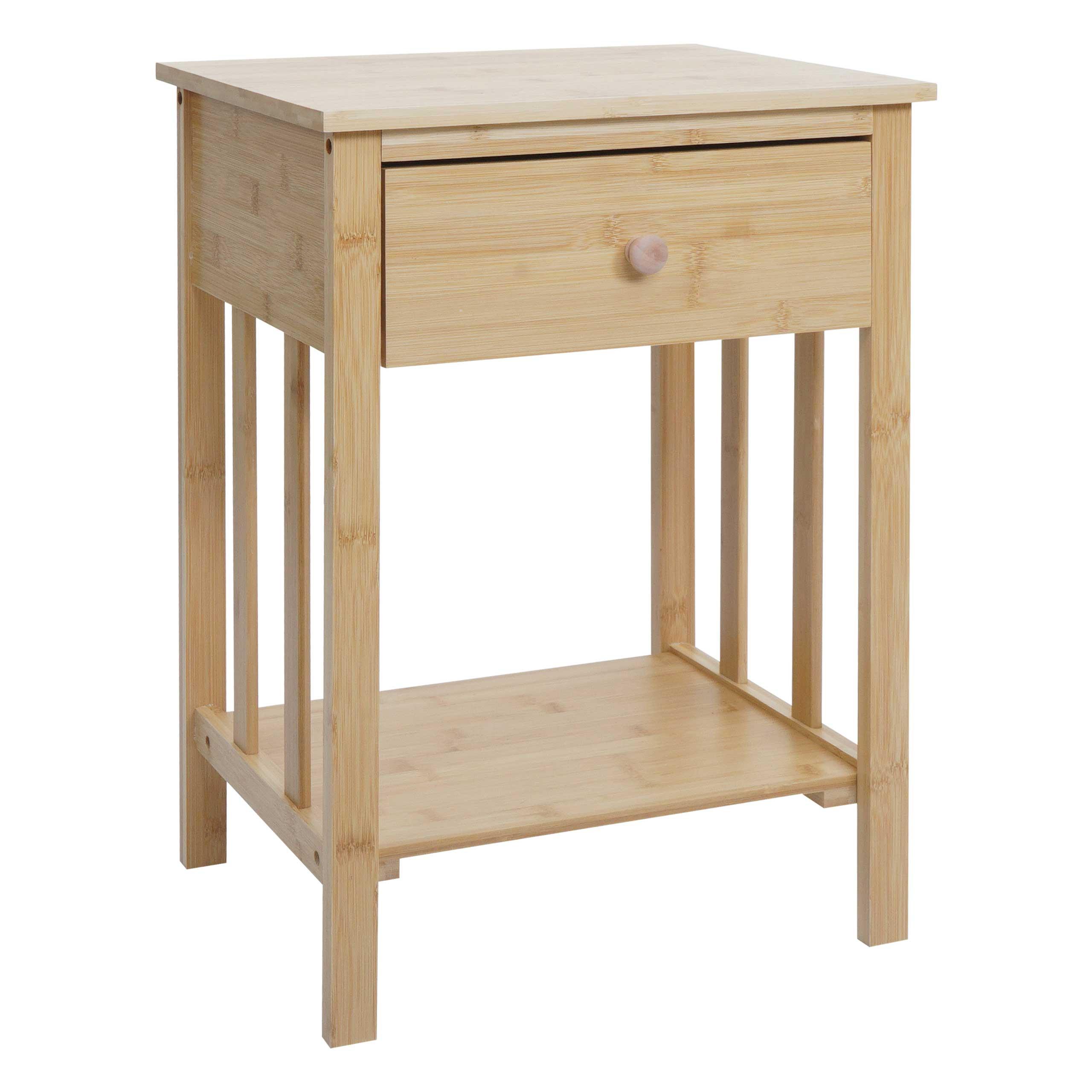 NACHTTISCH rechteckig Beige - Beige, Holz (40/55/30cm) - MCW