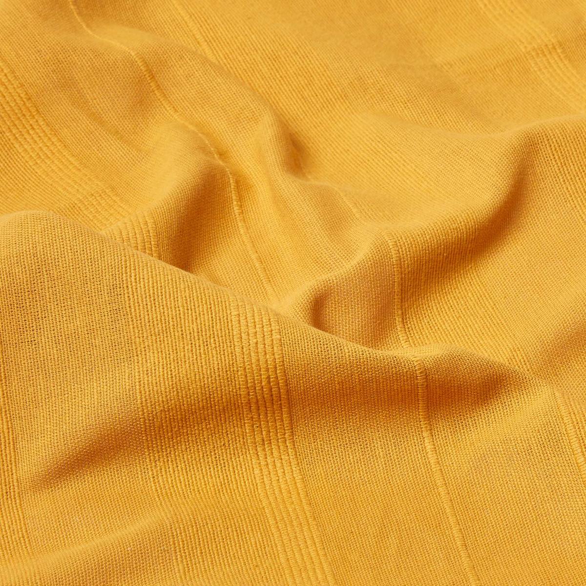 TAGESDECKE Rajput 255/360 cm, 100% Baumwolle - Dunkelgelb, Textil (225/360cm) - Homescapes
