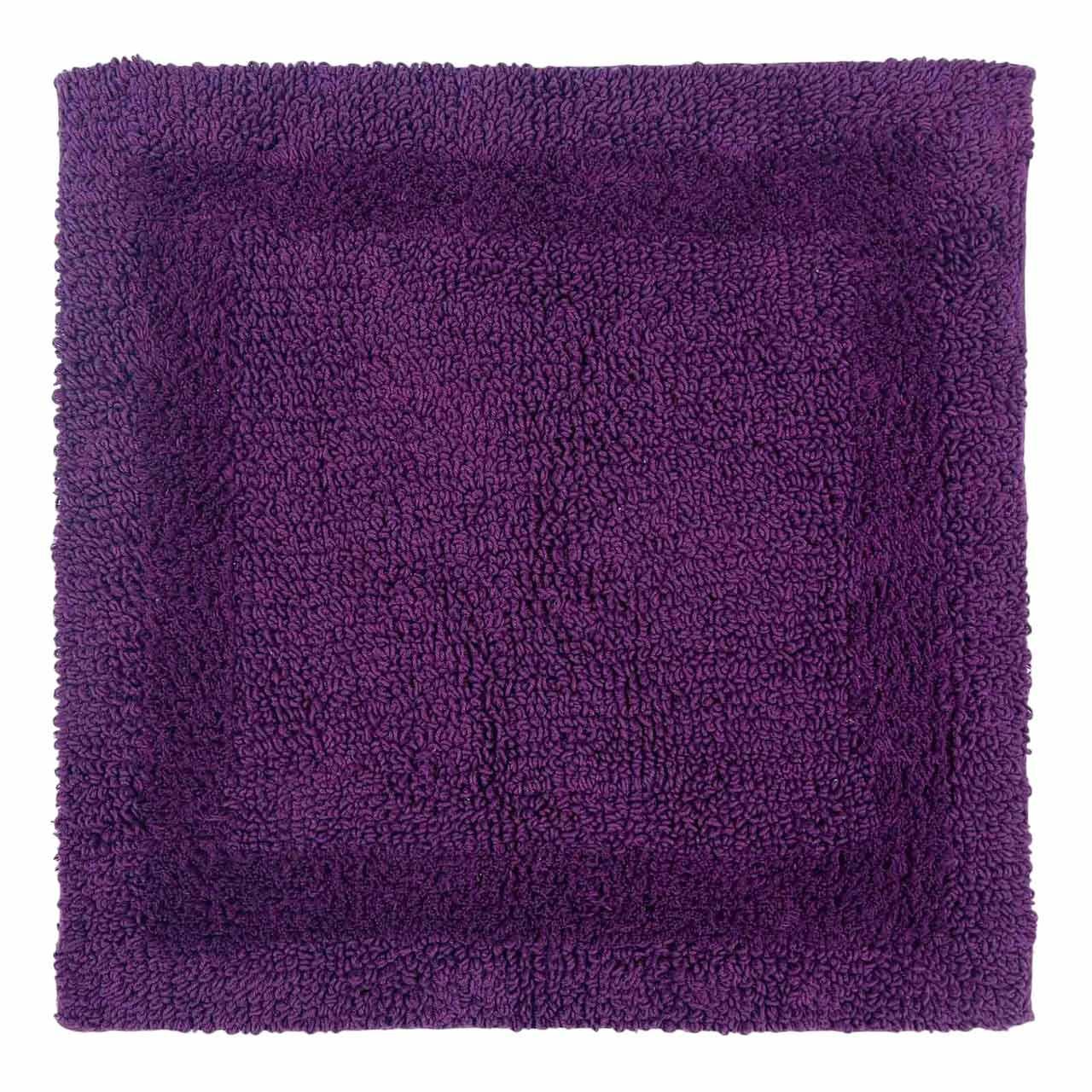 DUSCHVORLEGER 50/50 cm, 100% Baumwolle, wendbar - Lila, Textil (50/50cm) - Homescapes