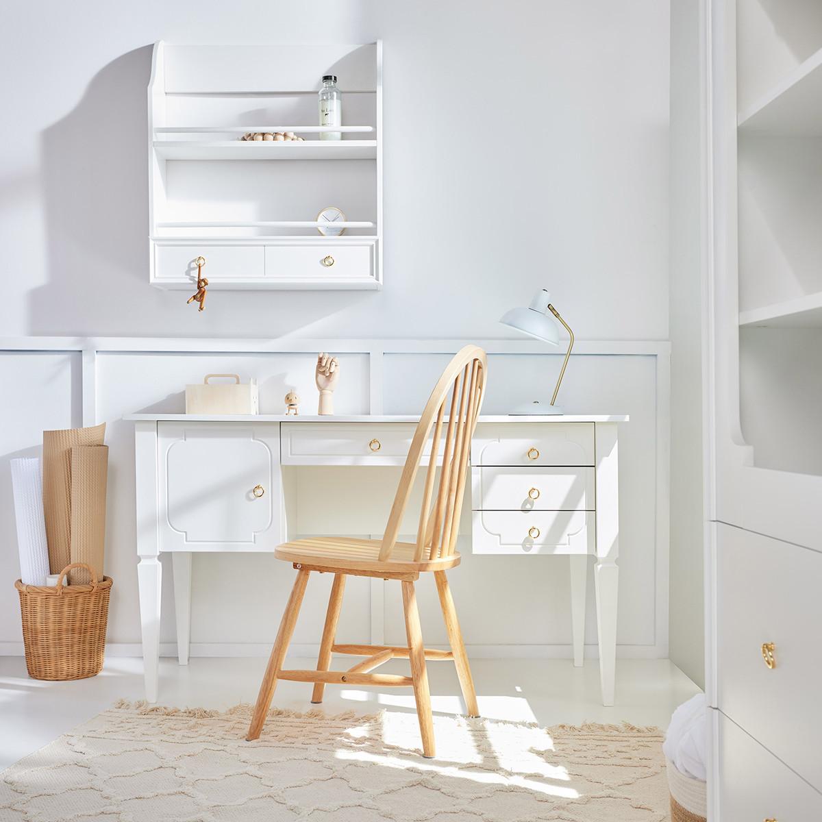 SCHREIBTISCH Royal Weiß - Weiß, Holzwerkstoff (132/60/78cm) - Petits-meubles