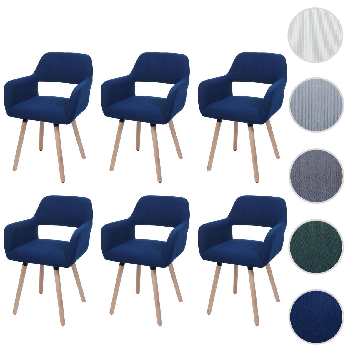ESSZIMMERSTUHL Blau - Blau, Textil (56/80/53cm) - MCW
