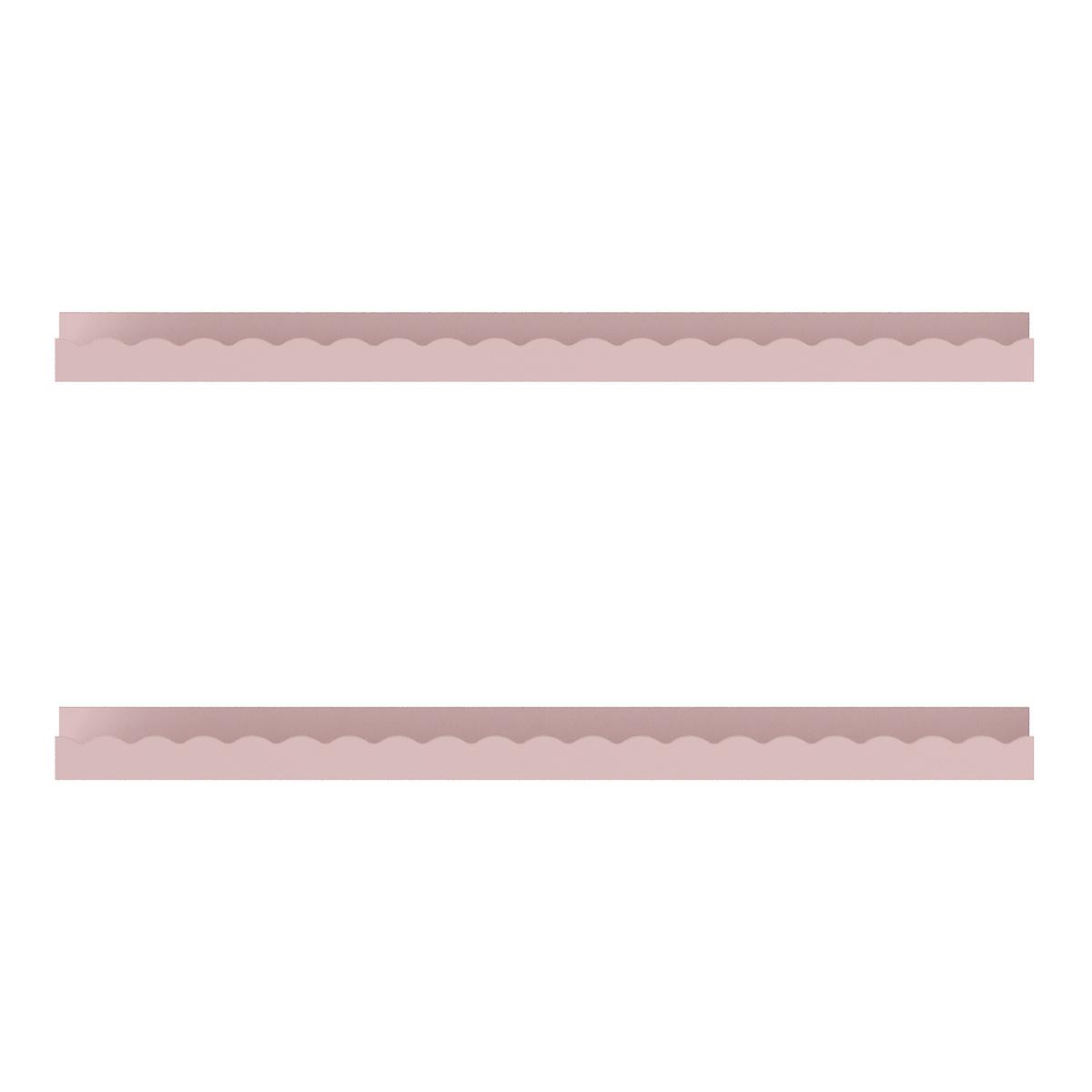 WANDREGAL-SET 2-TLG. Vestnes - Rosa, Holzwerkstoff (10/5/60cm) - [en.casa]