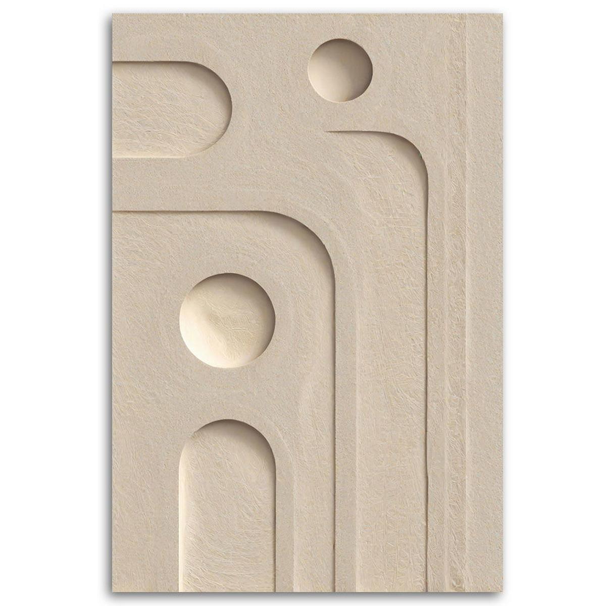KUNSTDRUCK Beige 60/90 cm - Beige, Textil (60/90cm) - KUNSTLOFT