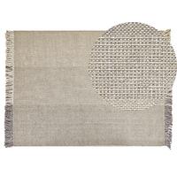 TEPPICH geflochten Tekeler 200/140 cm - Grau, Textil (140/200cm) - Beliani