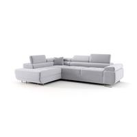 ECKSOFA Monaro Mit Schlaffunktion - Hellgrau, Holzwerkstoff/Textil (202/275cm) - Fun Möbel