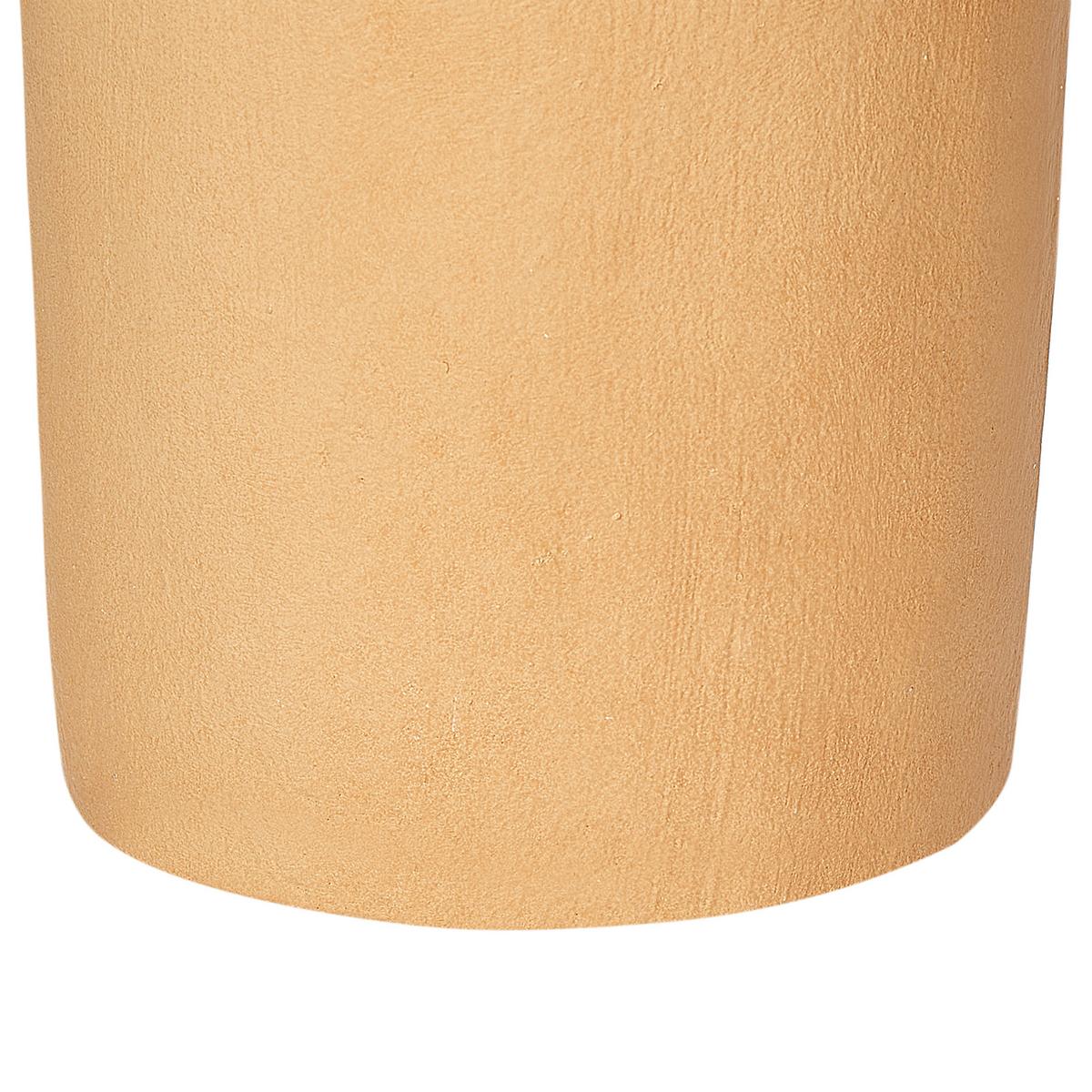 DEKOVASE Terrakotta orange Muar - Orange, Stein (60cm) - Beliani