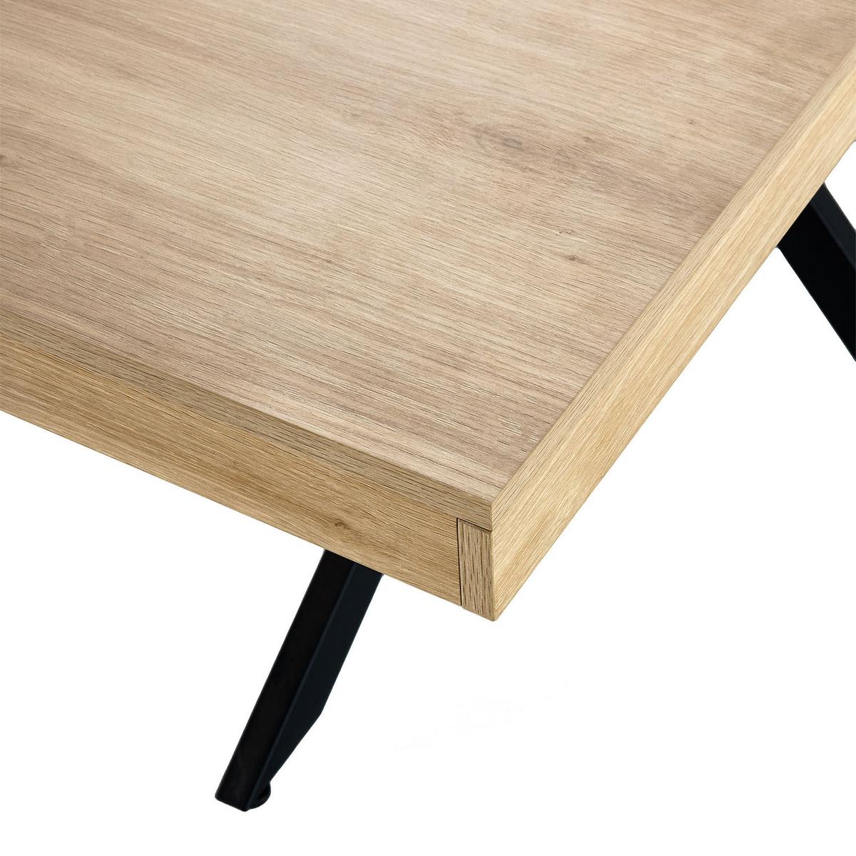 ESSTISCH Genova in Eiche, 140-180 cm - Eichefarben, Holzwerkstoff (80/140/75cm) - VS Venta-stock