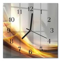 WANDUHR aus Glas 30x30 cm - Abstraktion - Multicolor, Glas (30/30/0.4cm) - TULUP