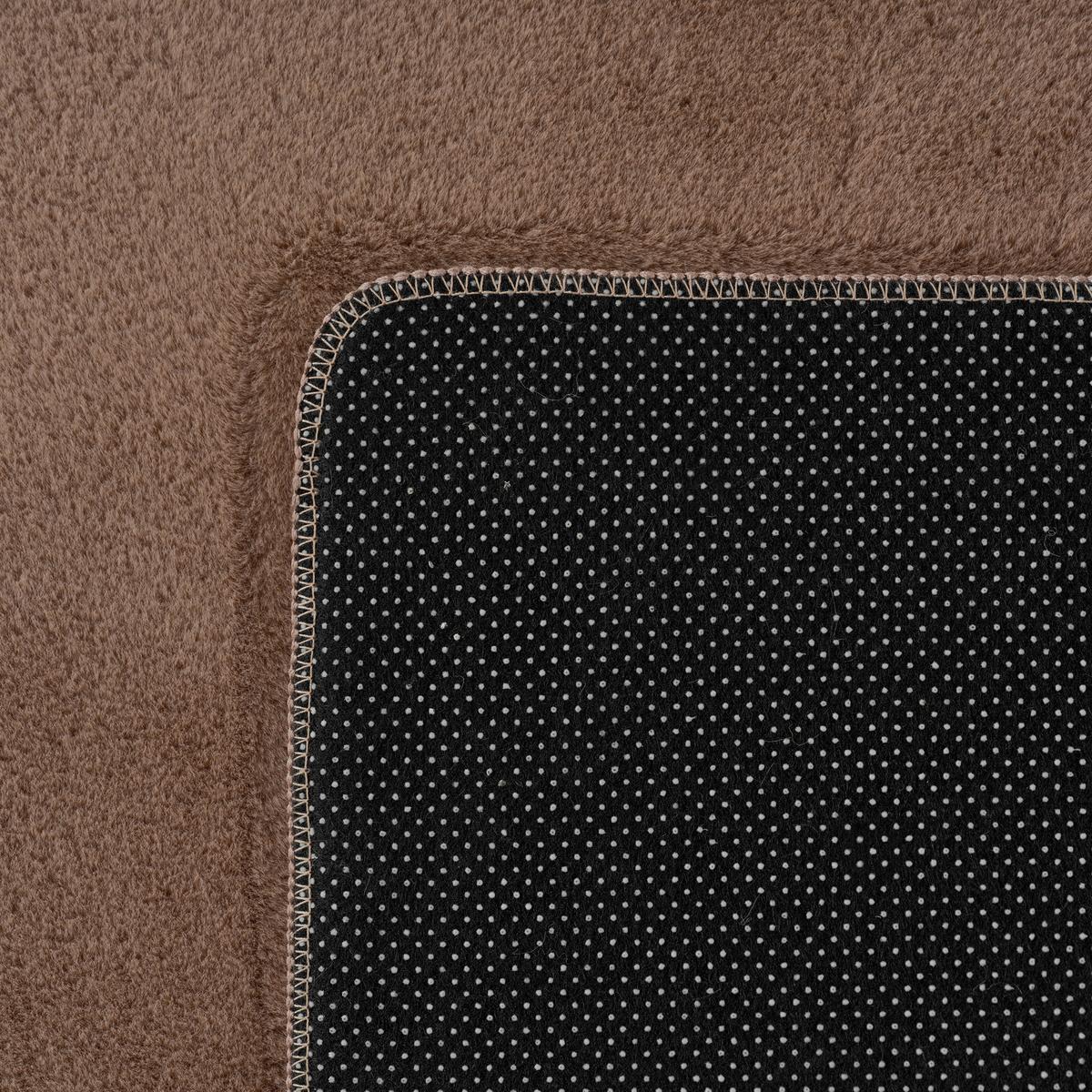 KURZFLORTEPPICH Waschbar ISAR, einfarbig, Mokka, 140 x 200 cm - Braun, Textil (200/140cm) - KADIMA DESIGN