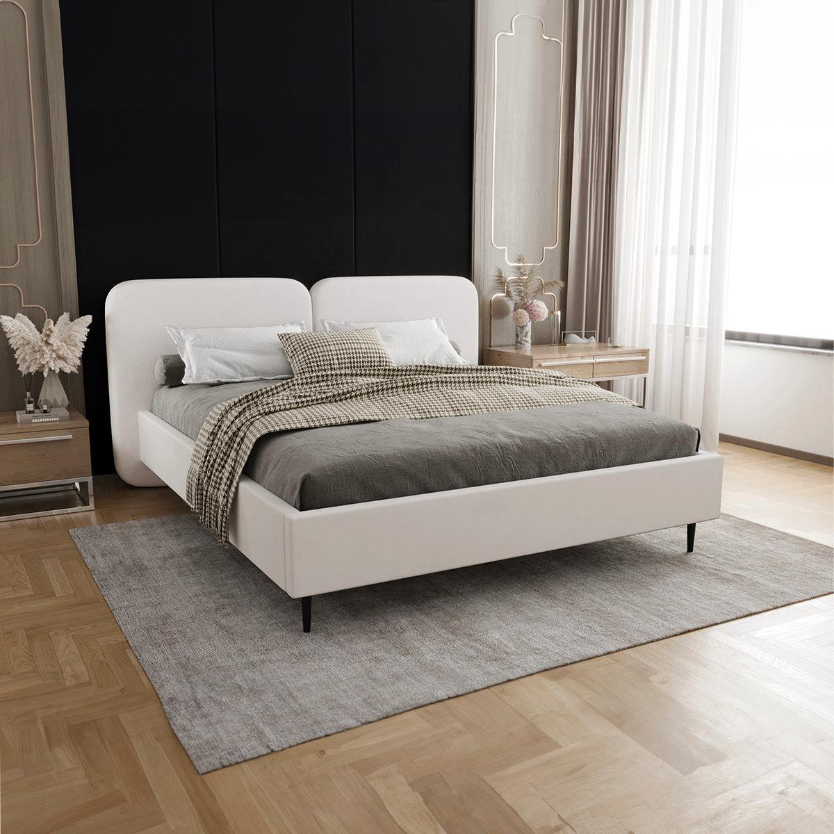 BOXBETT 160/200 Luz Weiß - Weiß, Holz (160/200cm) - Petits-meubles