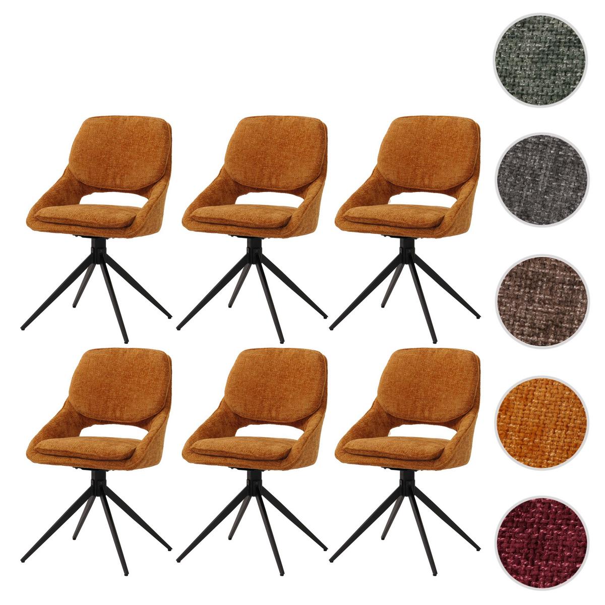 ESSZIMMERSTUHL Gelb 6er-Set - Currygelb/Gelb, Textil (55/87/55cm) - MCW