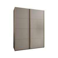 SCHWEBETÜRENSCHRANK 245,5/200/64 2-türig - Kaschmir/Goldfarben, Holz/Metall (200/245/64cm) - Abiks Möbel