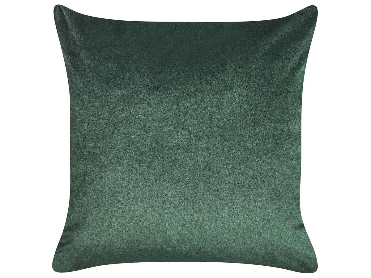 DEKOKISSEN 2er-Set Smaragdgrün 45/45 cm Daffodil - Smaragdgrün, Textil (45/45cm) - Beliani