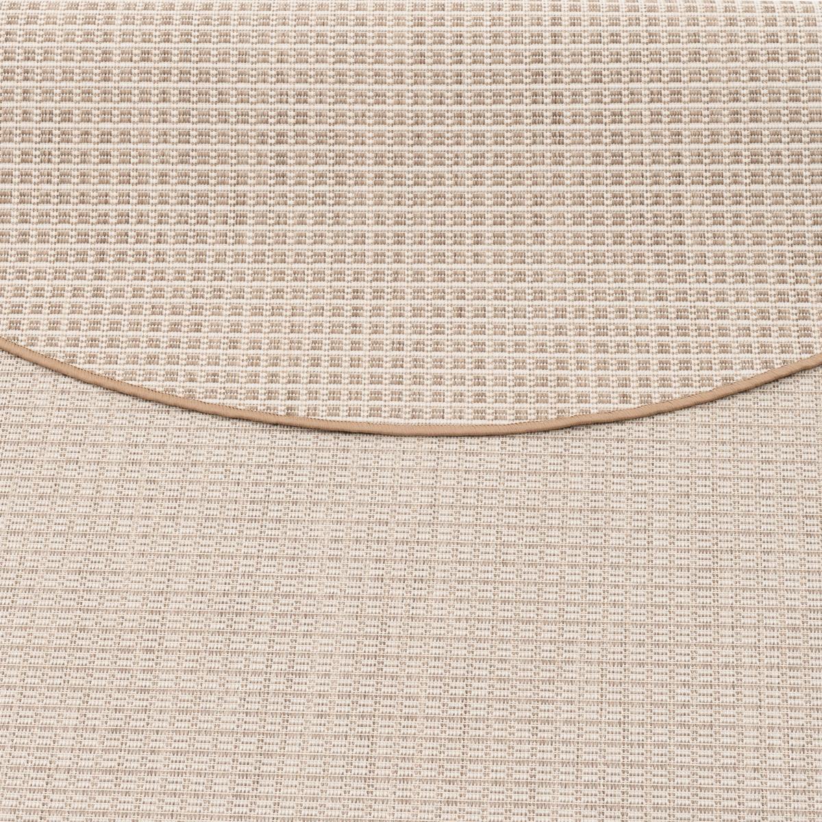 IN & OUTDOOR TEPPICH OSLO TREND RUND - Beige, Textil (160/160cm) - Snapstyle