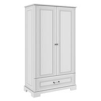 SCHRANK 2 Türen Weiß - Weiß, Holzwerkstoff (102/180/51cm) - Petits-meubles
