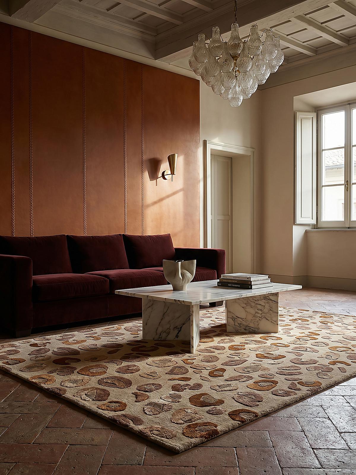 KURZFLORTEPPICH SABLE, mit Tier-Motiv, Natur, 200 x 300 cm - Beige, Textil (300/200cm) - KADIMA DESIGN