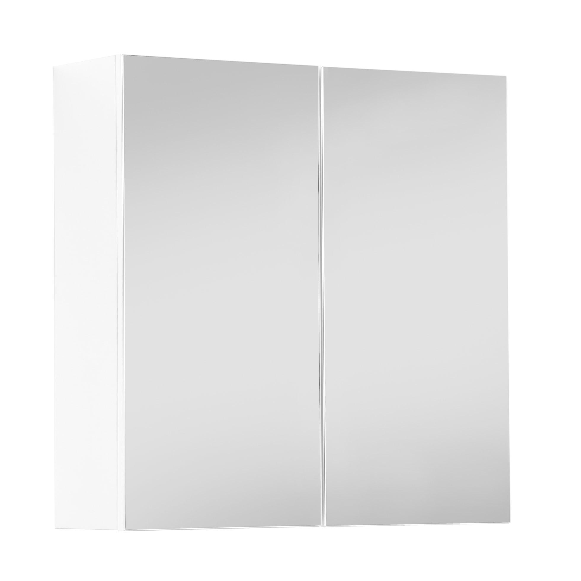 BAD SPIEGELSCHRANK Die Badenixe - Weiß, Holzwerkstoff (70/71/23cm) - Mokebo
