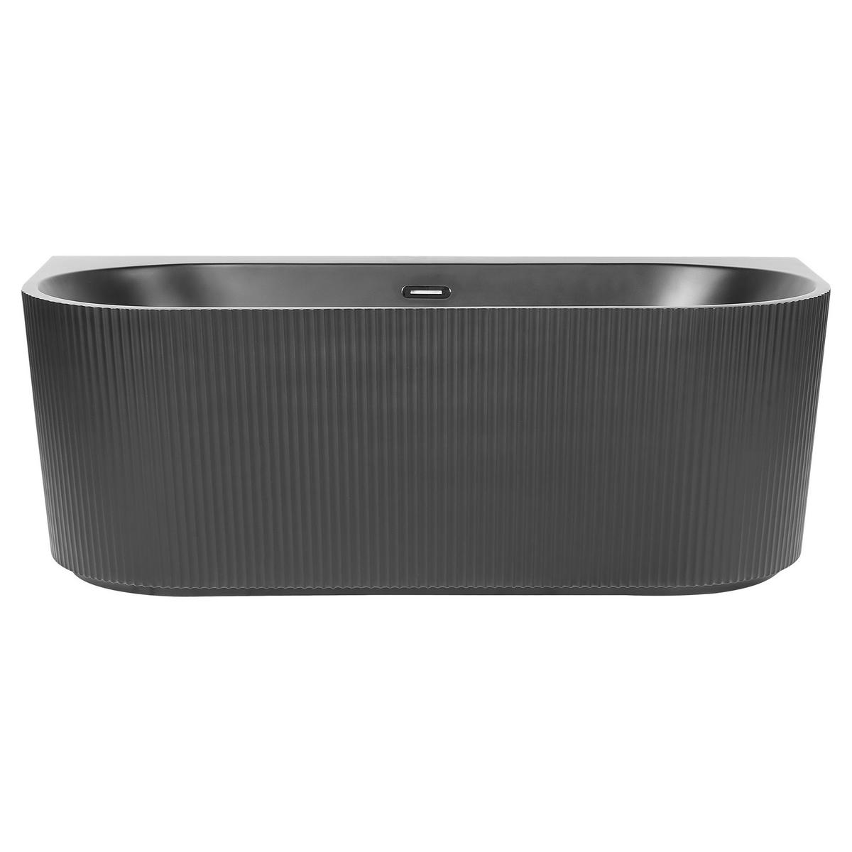 BADEWANNE 80x170x60 cm schwarz Gocta - Schwarz, Kunststoff (80/60/170cm) - Beliani