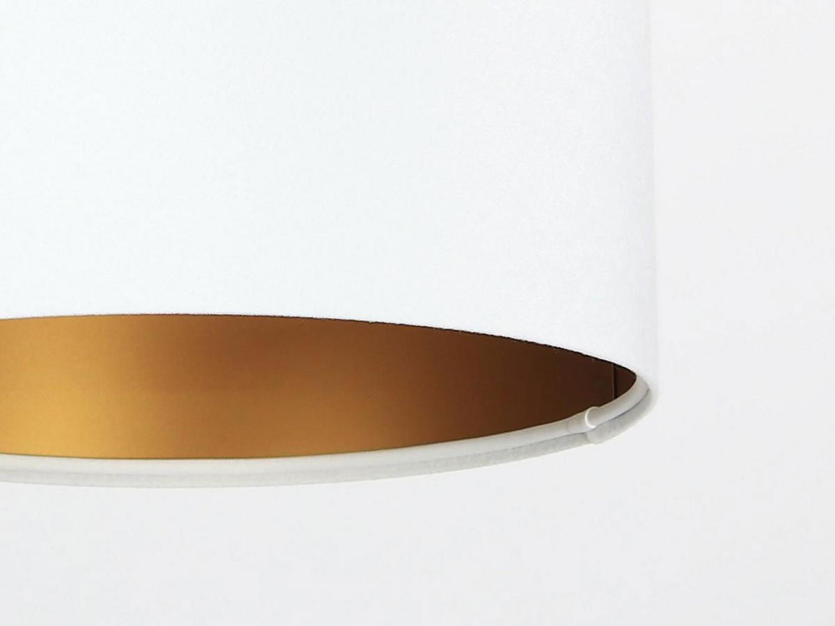 HÄNGELEUCHTE Gold 30/20 cm - Goldfarben/Weiß, Kunststoff (30/0.45/20cm) - ONZENO