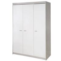 KLEIDERSCHRANK Julia - Weiß, Holzwerkstoff/Kunststoff (131/190/52cm) - Roba