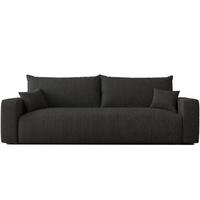 SCHLAFSOFA PIANO mit Bettkasten, Anthrazit - Anthrazit, Textil (246/79/93cm) - Idohome