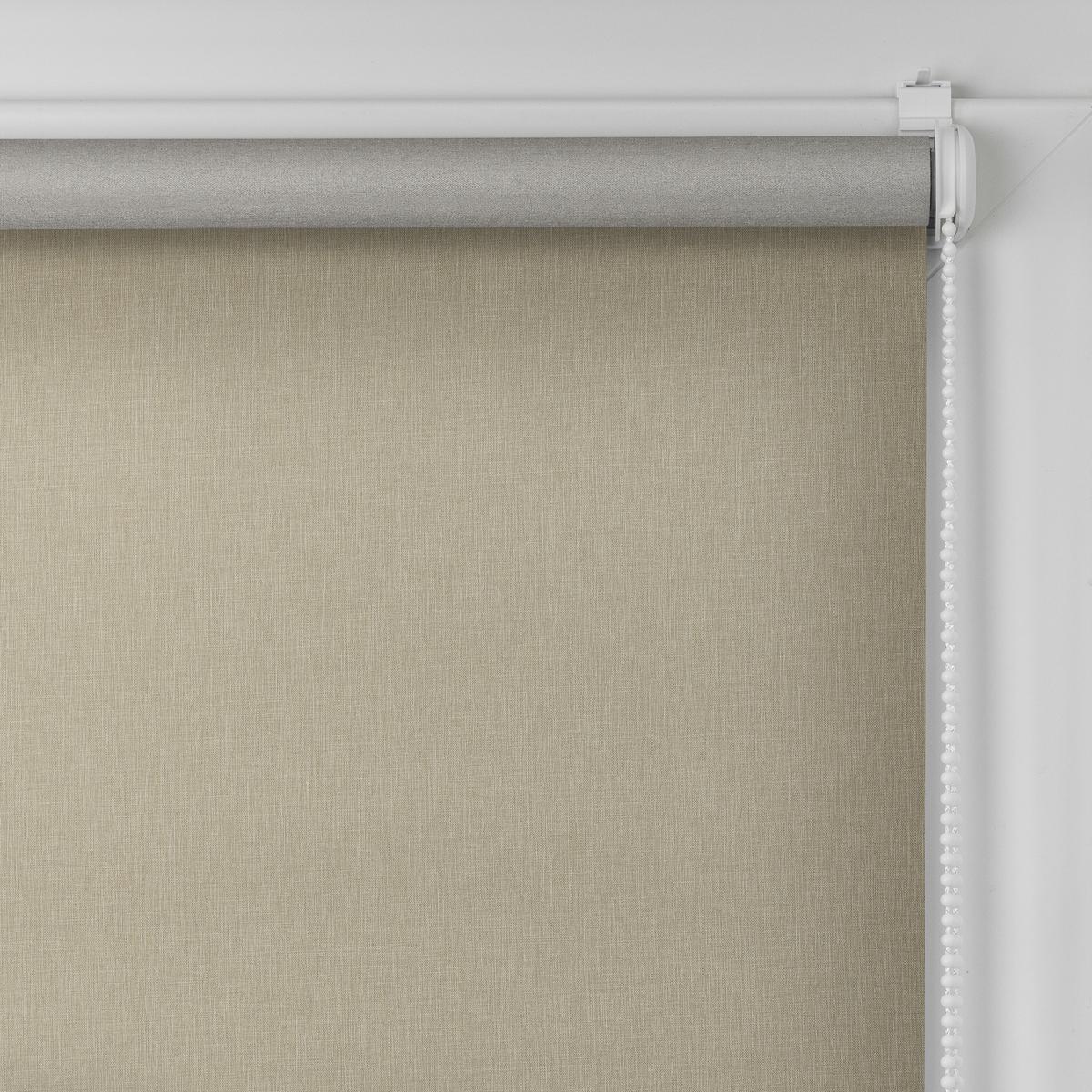 THERMO-ROLLO MADRID OHNE BOHREN, KLEMMTRÄGER, LICHTDURCHLÄSSIG - Taupe, Kunststoff (90/190cm) - Lichtblick Original
