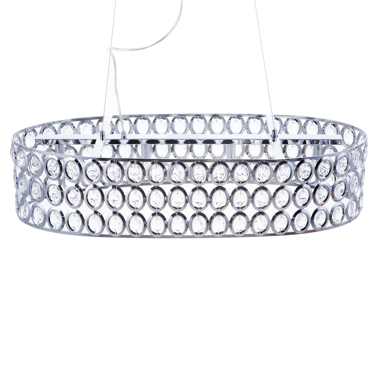 HÄNGELEUCHTE Tenna 93x29x133 cm - Silberfarben, Metall (29/93/133cm) - Beliani